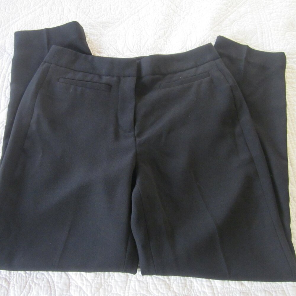J. Crew Pants 0 Black French Girl Slim Crop H6288